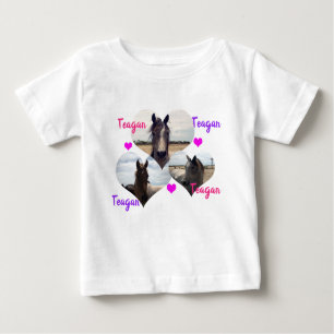 Name des Teagans mit Hörpferden, Baby T-shirt
