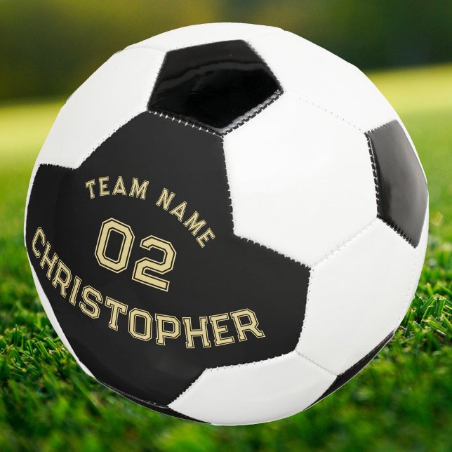 Name des Teams der personalisierten Player School  Fußball (Personalized Player School Team Name Jersey Number Soccer Ball)
