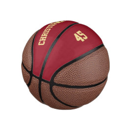 Name des Teams des Spielers: Mit Monogramm Mini Basketball