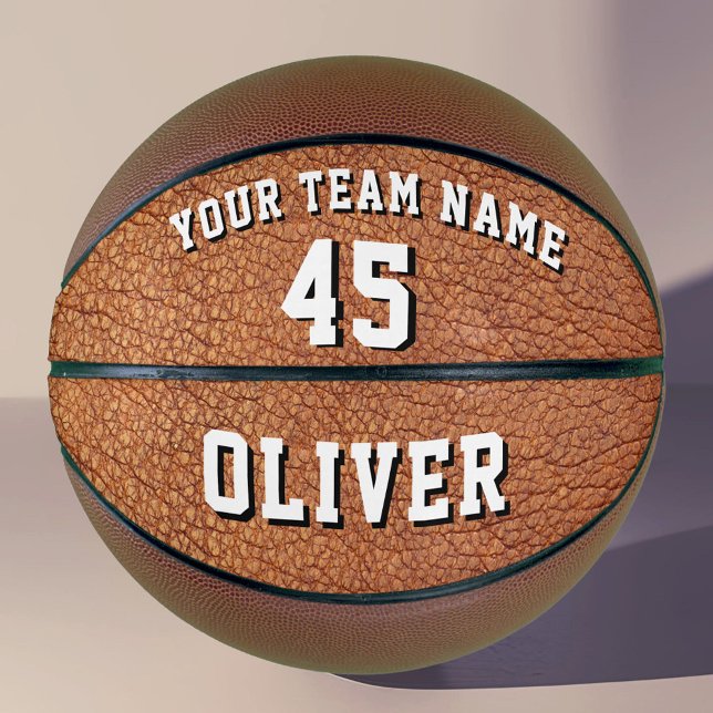 Name des Teams für Leather Print Player Basketball (Von Creator hochgeladen)