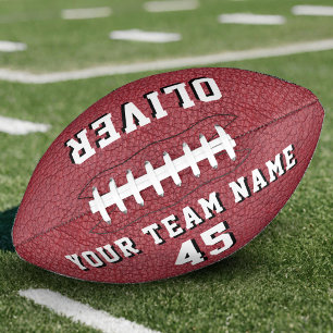 Name des Teams für Red Leather Print Player Football