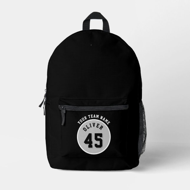 Name des Teams Name Sport Bedruckter Rucksack (Vorderseite)