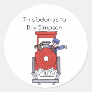 Name des Tellers Runder Aufkleber