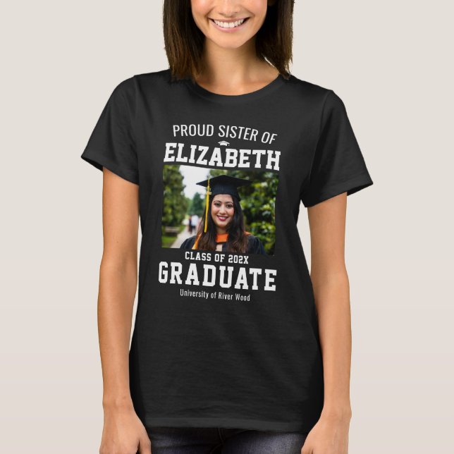 Name des Testgraduates benutzerdefinierten T-Shirt (Vorderseite)