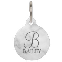 Name des Tieres, Monogramm mit QR-Code des Besitze