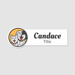 Name des Tieres Namensschild