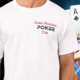 Name des Turniers der Minimalistischen Poker Club T-Shirt