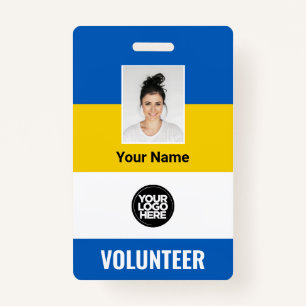 Name des ukrainischen Fotos "Freiwillige Flagge" Ausweis