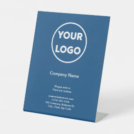 Name des Unternehmens Blue Promotion Store Sockelschild