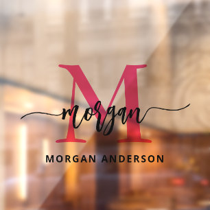 Name des Unternehmens Fensteraufkleber