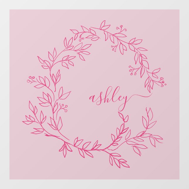 Name des Unternehmens Fensteraufkleber (Blatt)