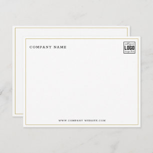 Name des Unternehmens für Minimalistisches Firmenl Mitteilungskarte