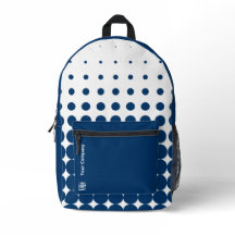 Name des Unternehmens Halftone Blue White