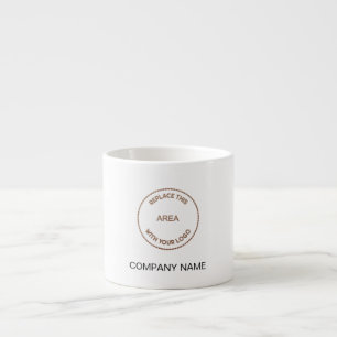 Name des Unternehmens-Logos Espressotasse