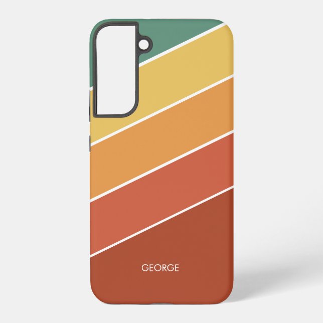 Name des Vintagen 80ers Samsung Galaxy Hülle (Rückseite)