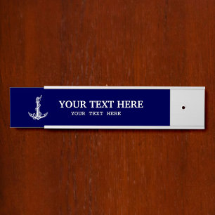 Name des Vintagen Ankerboots Türschild