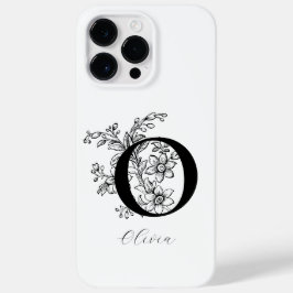 Name des Vintagen botanischen Buchstabens O Monogr Case-Mate iPhone 14 Pro Max Hülle