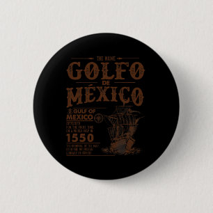 Name des Vintagen Golfs von Mexiko seit 1550 Button