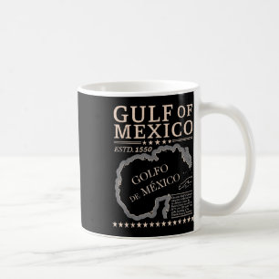 Name des Vintagen Golfs von Mexiko seit 1550 Kaffeetasse