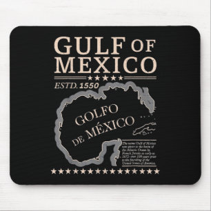 Name des Vintagen Golfs von Mexiko seit 1550 Mousepad
