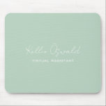Name des virtuellen Assistenten für Monogramme, he Mousepad<br><div class="desc">Ein schlichtes und elegantes Monogramm und Beruf Design.</div>