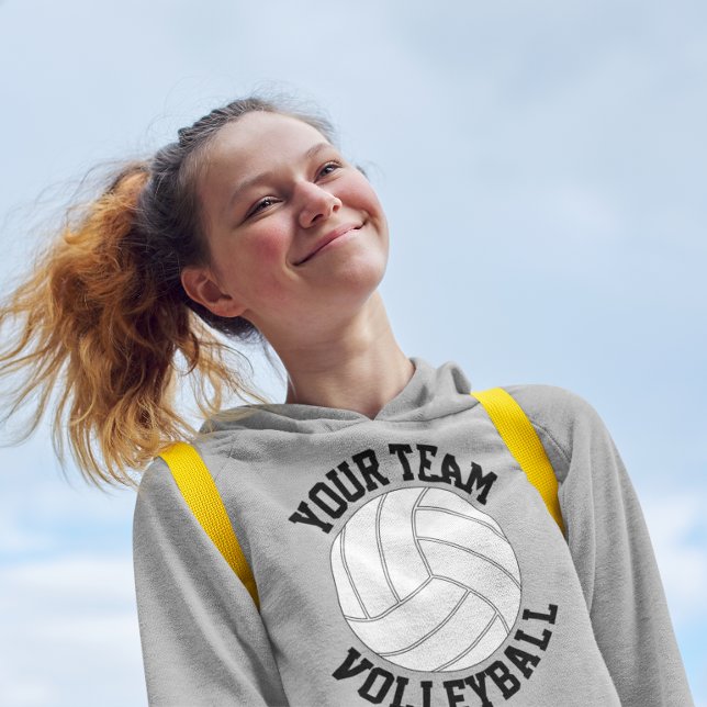 Name des Volleyball-Teams, Name des Spielers und N Hoodie (Volleyball team hoodie sweatshirt)