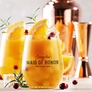 Name des Vorschlags Funny Trauzeugin Weinglas Ohne Stiel