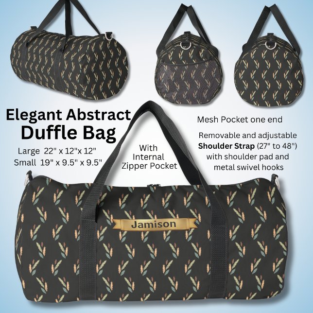 Name des Wandels, moderner brauner Abstrakt Duffle Bag (Von Creator hochgeladen)