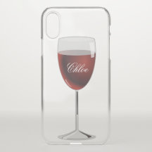 Name des Weinglases Clear iPhoneX Case