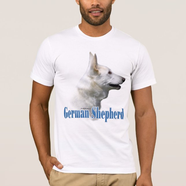 Name des Weißdeutschen Schäferhirten T-Shirt (Vorderseite)