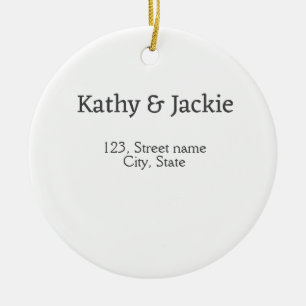 Name des weißen Pärchens Stadt Staat Keramik Ornament