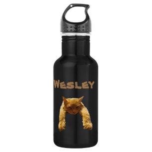 Name des Wesley mit Lazy Cat, Wasserflasche
