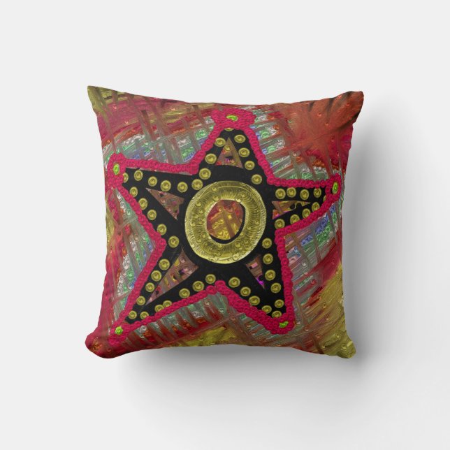Name des Westerns Initial Personalisiert Pillow Kissen (Vorderseite)
