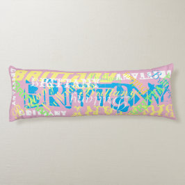 Name Design Body Pillow Soft Doppelseitige Pasten Seitenschläferkissen