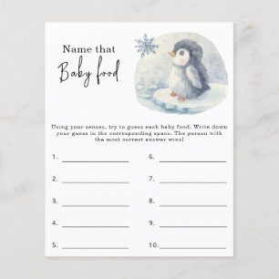 Name dieses Babynahrung - Baby-Dusche-Spiel