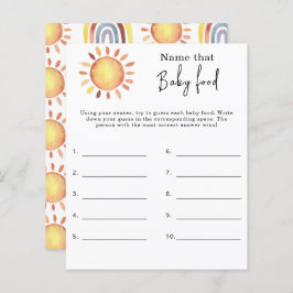 Name dieses Babynahrung - Baby-Dusche-Spiel