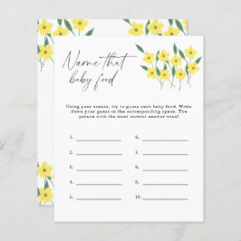 Name dieses Babynahrung-Duschspiels - Wildblumen