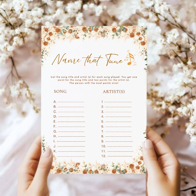 Name dieses Spiels | Boho Floral Brautparty (Von Creator hochgeladen)