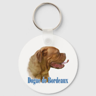 Name Dogue de Bordeaux Schlüsselanhänger