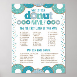 Name Donut Poster
