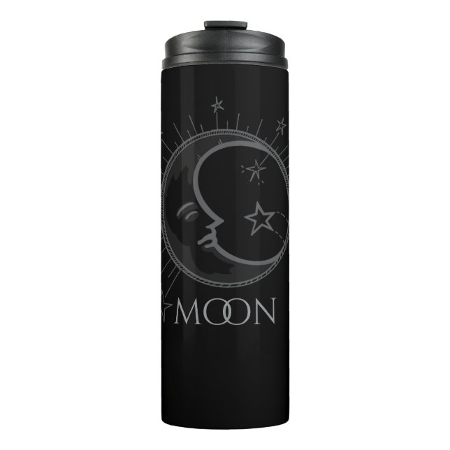 [NAME] Eclectic Moon Flask Custom Name Thermosbecher (Vorderseite)