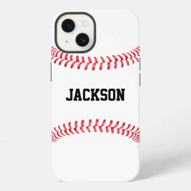 Name eines Baseballspielers, Name der Mannschaft o iPhone Hülle (Rückseite)