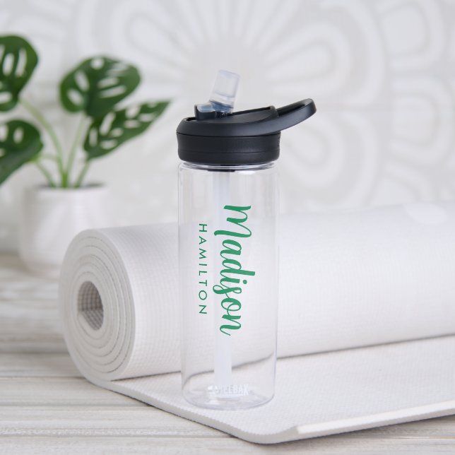 Name eines benutzerdefinierten grünen Skripts Trinkflasche (Yoga)