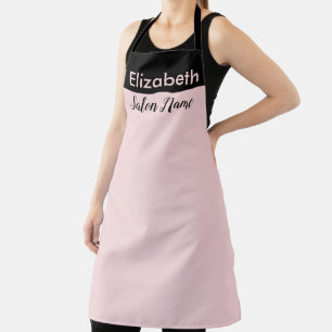 Name eines Mitarbeiters im Schönheitssalon Hellros Schürze