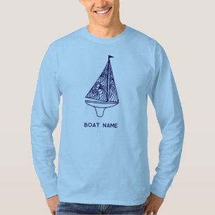 Name eines Segelboots Nautical T-Shirt
