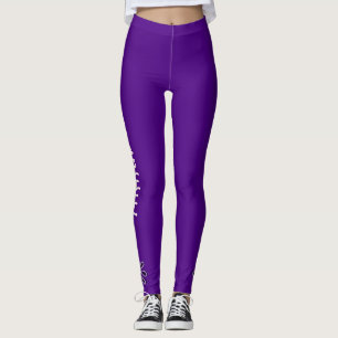 Name, einfache botanische Blume Doodle, festes Ind Leggings