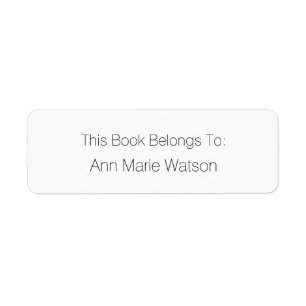 Name Einfaches Schwarz-weißes Buchzeichen