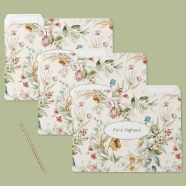 Name, elegante Farbe der Wasserfarbe Papiermappe