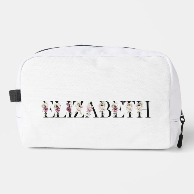 Name Elizabeth Waschbeutel (Vorderseite)