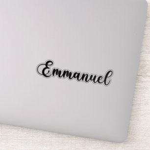 Name Emmanuel - Handgeschriebene Kalligrafie Aufkleber